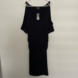 BOLD Elements Bodycon Dress Women’s Size XL Black 3/4 Sleeve Cocktail Dress NEW